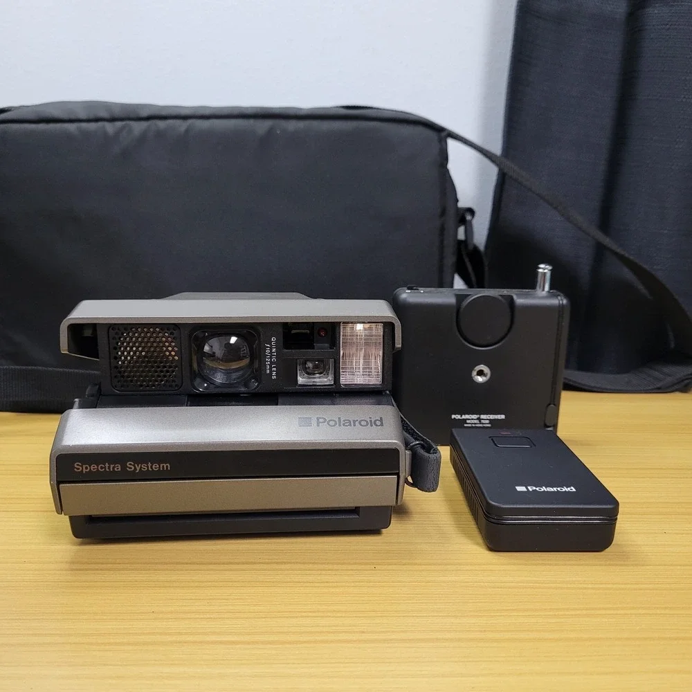 Vintage Polaroid Spectra System Instant Camera‎ w/Receiver and Transmitter